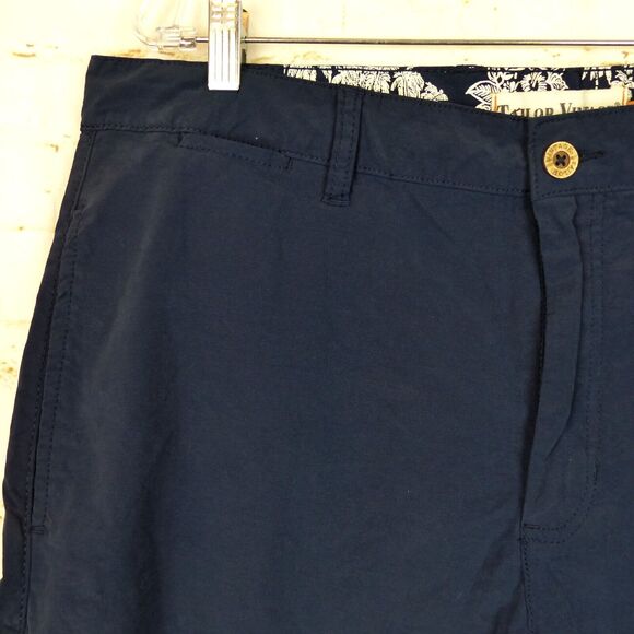 Tailor Vintage Shorts Mens 38 Blue Greenwich 9 Inseam Slim Stretch Chino Preppy - Picture 3 of 12